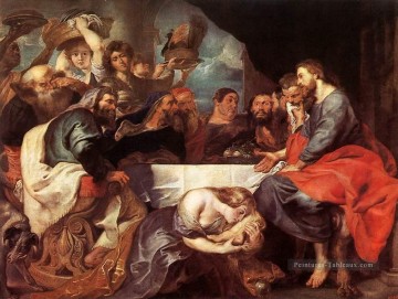Christ à Simon le pharisien Baroque Peter Paul Rubens Peinture à l'huile